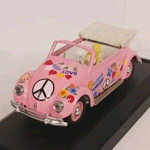 Vitesse Volkswagon Beetle Hippy Style VW Diecast 1:43 Vintage Pink Portugal